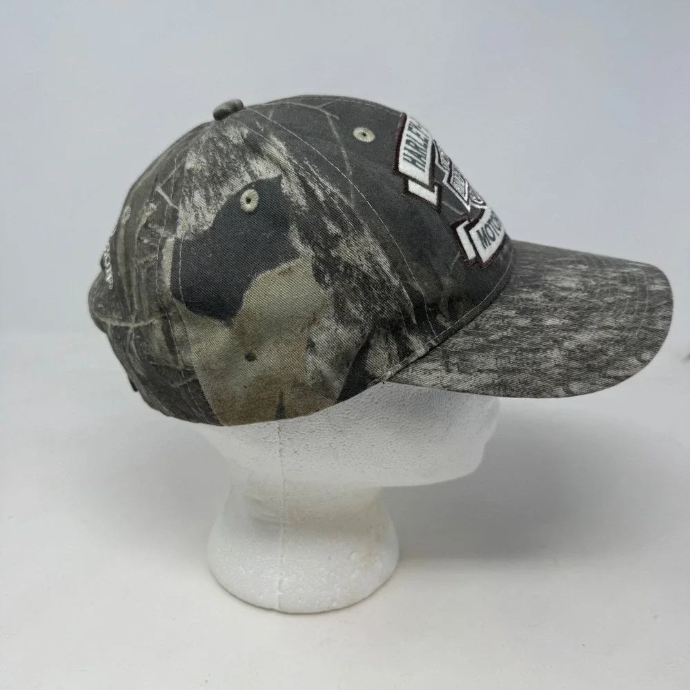 Harley-Davidson Honolulu Hawaii Camo Hat Motorcycle Embroidered Logo Cap OSFA